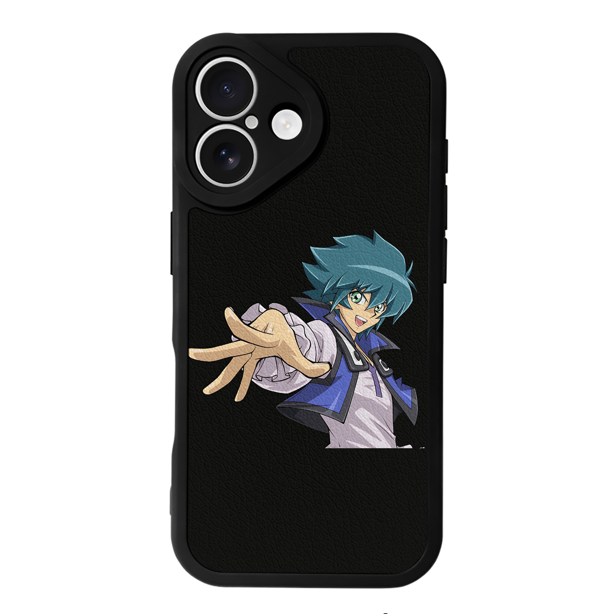 （画像用） 遊☆戯☆王 Yu-Gi-Oh! 【iPhone 16シリーズ対応】シリコンスマホケース（レザー調） 材質：シリコン